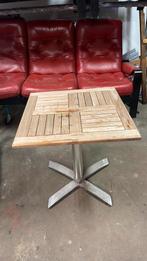 Terras tafel teak opklapbaar, Tuin en Terras, Ophalen, Zo goed als nieuw, Teakhout, 2 zitplaatsen