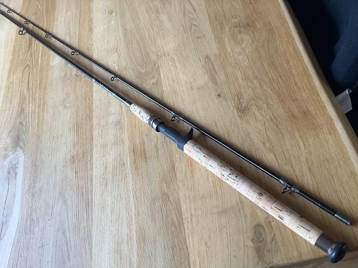 Perfecte trolhengel.  Handgebouwd. John baits. 30/60 gr, Watersport en Boten, Hengelsport | Roofvissen, Zo goed als nieuw, Overige typen