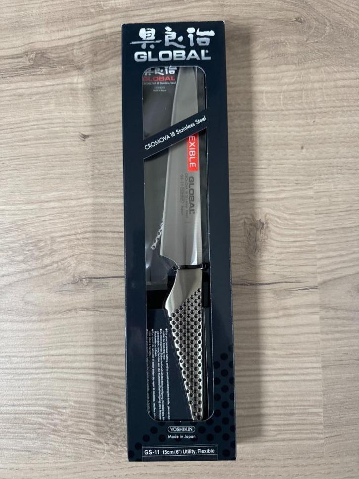 Global GS-11 flexibel fileermes, Huis en Inrichting, Keuken | Keukenbenodigdheden, Nieuw, Ophalen of Verzenden