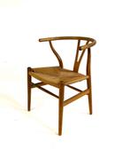 Vintage CH24 Y-chair, Hans J. Wegner ‘60, Riet of Rotan, Ophalen of Verzenden, Zo goed als nieuw, Eén