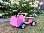 Houten loop/ bakfiets, Kinderen en Baby's, Speelgoed | Buiten | Voertuigen en Loopfietsen, Ophalen, Zo goed als nieuw