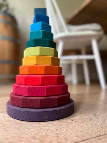 Originele Grimm’s geometrische stapeltoren 38cm als nieuw beschikbaar voor biedingen