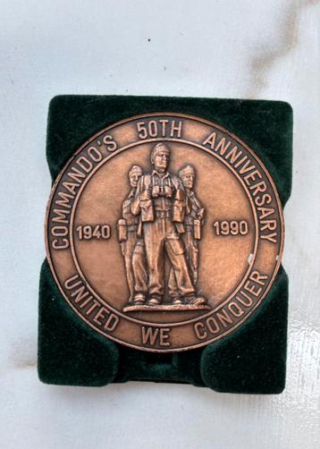 Unieke Herdenkings Coin 50 jaar Commando eenheden beschikbaar voor biedingen
