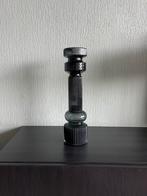 Zwarte glazen kandelaar of decoratie PTMD, Overige materialen, 25 tot 50 cm, Zwart, Nieuw