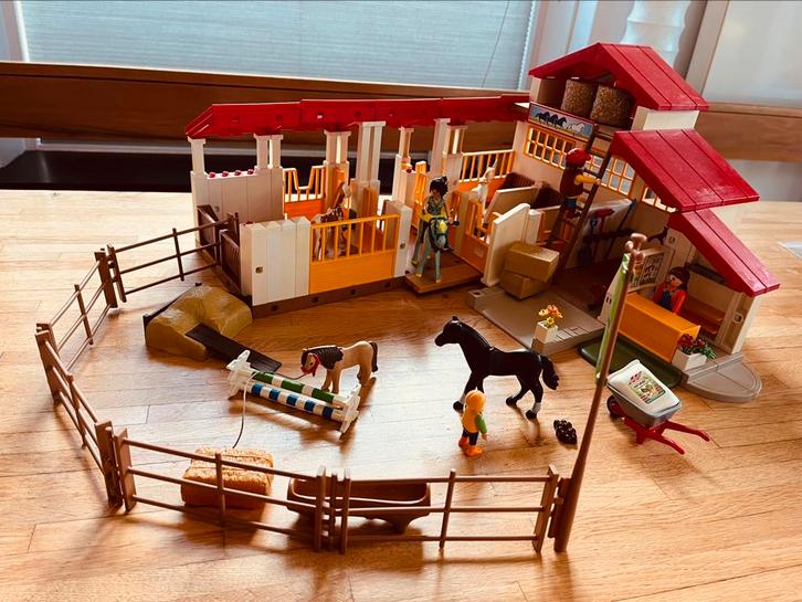 Playmobil Paardenmanege 4190: met boekje, speelklare set, Kinderen en Baby's, Speelgoed | Playmobil, Gebruikt, Complete set, Ophalen