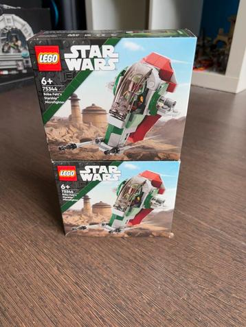 2x lego starwars Boba Fett’s Starship Microfighter 75344 beschikbaar voor biedingen