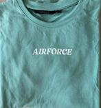 T-shirt AIRFORCE mintgroen met leuke print - maat 164 (14), Kinderen en Baby's, Kinderkleding | Maat 164, Ophalen of Verzenden