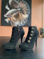 Guess Enkellaarsjes Stiletto Hak - Maat 38, Ophalen of Verzenden, Zo goed als nieuw, Zwart, Lage of Enkellaarzen