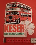Vintage sticker Engelse dubbeldekker bus Keser uitzendgroep, Verzamelen, Ophalen of Verzenden, Zo goed als nieuw