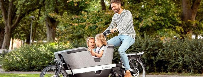 Verhuur elektrische bakfiets Zeeland Wolphaartsdijk Veerse M, Fietsen en Brommers, Fietsen | Bakfietsen, Zo goed als nieuw, Gazelle