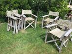 Tuinstoelen 6 stuks regisseur stoelen opknappers, Tuin en Terras, Tuinstoelen, Ophalen, Gebruikt, Hout, Inklapbaar