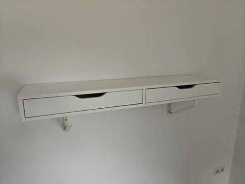 Wandplank met lades - ikea EKBY ALEX incl. steunen, Huis en Inrichting, Woonaccessoires | Wandplanken en Boekenplanken, Gebruikt