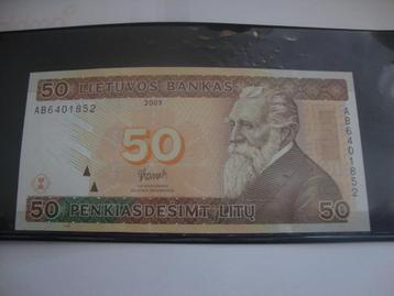 Bankbiljet 50 litai 2003 Litouwen UNC beschikbaar voor biedingen