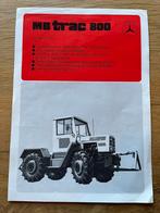 MB Trac 800 folder, Ophalen of Verzenden, Zo goed als nieuw, Overige merken