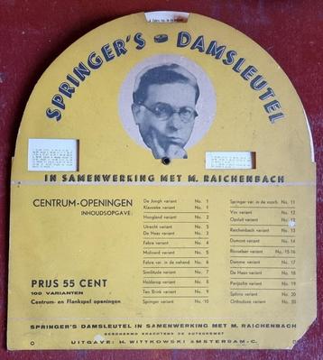 Springer's damsleutel - 1937 - dammen - uniek! beschikbaar voor biedingen