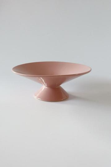 Roze aardewerk (fruit)schaal aardewerk memphis vintage beschikbaar voor biedingen
