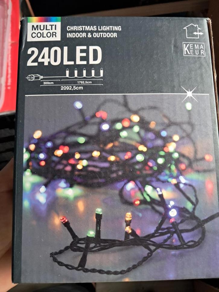 240 LED Kerstverlichting - Multi Color, Diversen, Kerst, Nieuw, Ophalen of Verzenden