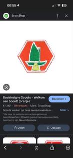 Gezocht Scouts Insigne Welkom aan Boord, Ophalen of Verzenden, Nieuw, Embleem, Speld of Insigne
