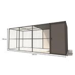 Aluminium Konijnenren Yara sluis en nachthok model 1, Ophalen of Verzenden, Nieuw