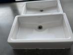 Te koop: 2x Duravit wasbakken – 60 cm breed, Doe-het-zelf en Verbouw, Sanitair, Ophalen of Verzenden, Gebruikt, Steen, Wastafel