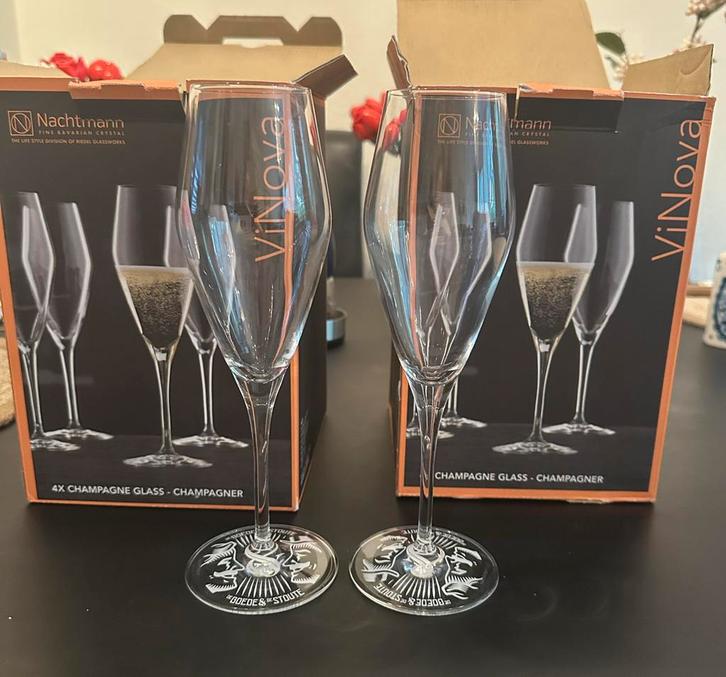 Nachtmann ViNova Champagneglazen - Nieuw in doos!, Verzamelen, Glas en Borrelglaasjes, Nieuw, Ophalen of Verzenden