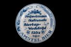 Wandbordje Amstel Bier 1954, Ophalen of Verzenden, Gebruikt, Reclamebord