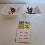 2 schaaltjes van kado met een boodschap, Huis en Inrichting, Ophalen, Nieuw, Overige stijlen, Schaal of Schalen