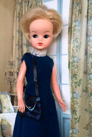 Lange vintage avondjurk voor Sindy Fleur Barbie (excl. pop) beschikbaar voor biedingen