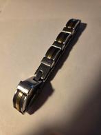 mannen armband 2 tone, Sieraden, Tassen en Uiterlijk, Ophalen of Verzenden, Gebruikt, Zilver, Overige materialen