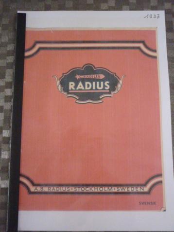 Catalogus Radius 1937 - € 30 beschikbaar voor biedingen