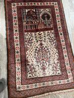 Prrzisch Antiek Kleed met Uniek Design   125x79, Gebruikt, Rechthoekig, Overige kleuren, 100 tot 150 cm