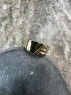 14k Gouden Zegelring met Briljant, 18 tot 19, Nieuw, Ophalen of Verzenden, Dame of Heer