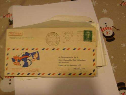 No5834 KLM Amsterdam Mexico 31-10-1952 Zoekt u jaargangen 19, Postzegels en Munten, Postzegels | Eerstedagenveloppen, Onbeschreven