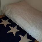 Tweepersoonsbed met matras, Gebruikt, Beige, Tweepersoons, Ophalen of Verzenden
