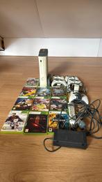 Xbox 360 set – 4 controllers +10 games + HDD compleet pakket, Ophalen, Met 3 controllers of meer, Gebruikt, Met games