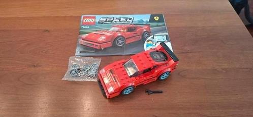 Lego Speed 75890 Ferrari F40 raceauto, Kinderen en Baby's, Speelgoed | Duplo en Lego, Zo goed als nieuw, Lego, Complete set, Ophalen of Verzenden