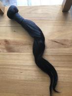 Weft Hair Extensions, 1 Bundel, ca.100 Gram.Zwart, Ophalen of Verzenden, Zo goed als nieuw, Pruik of Haarverlenging