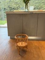 Plantenkrukje rotan bamboe, Ophalen, Zo goed als nieuw, Rond, Hout