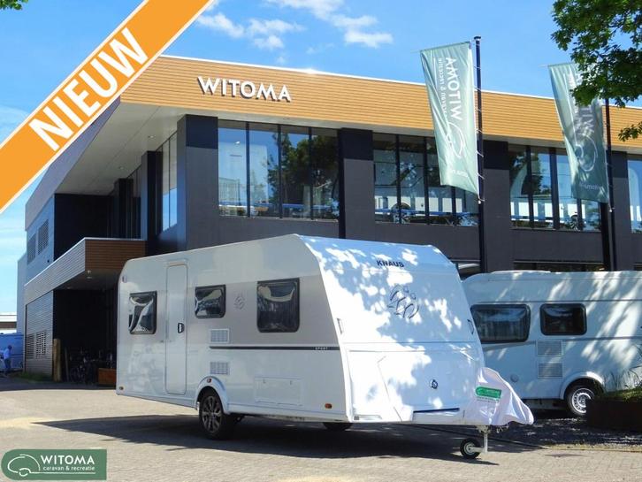 Knaus Sport 500 EU Gratis mover plus accu, Caravans en Kamperen, Caravans, Bedrijf, tot en met 4, Rondzit, Knaus, 2 aparte bedden