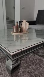 Stijlvolle Salon Tafel Set marmer, Huis en Inrichting, Tafels | Salontafels, 100 tot 150 cm, Minder dan 50 cm, Rechthoekig, 50 tot 100 cm