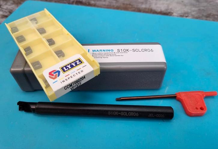 Binnendraaibeitel met wisselplaten, Doe-het-zelf en Verbouw, Draaibanken, Metaaldraaibank, Ophalen of Verzenden