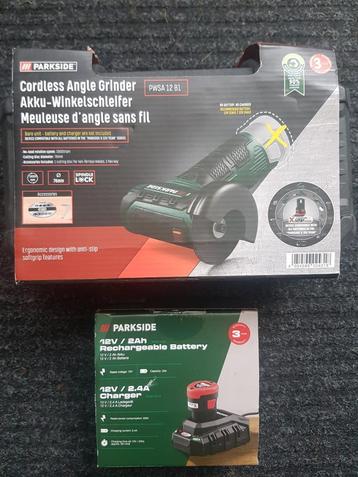 Parkside 12v accu haakse slijper beschikbaar voor biedingen