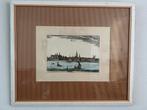 Breda, ets, aqurel ingekleurd, 20e eeuw, Antiek en Kunst, Kunst | Etsen en Gravures, Ophalen of Verzenden