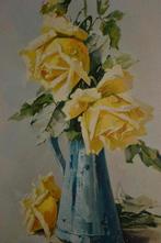 frankrijk 1907 stilleven blauwe vaas gele rozen, Ophalen, Voor 1920, Ongelopen, Overige thema's