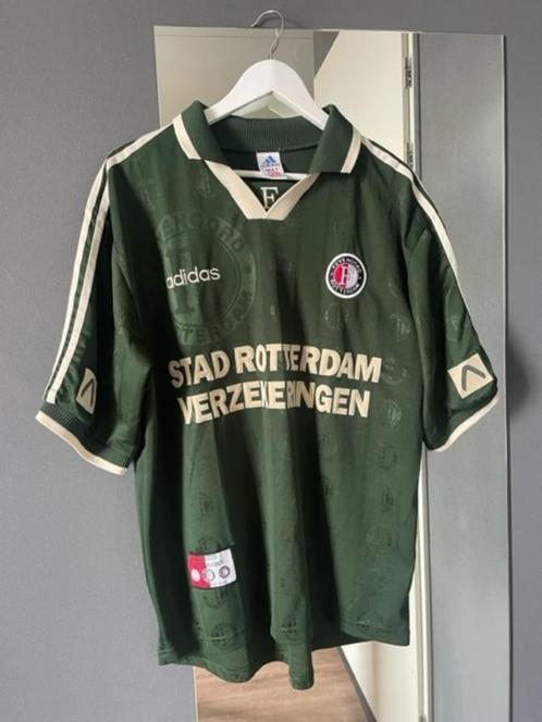 Feyenoord Uitshirt 1997/98 Vintage, Kleding | Heren, Sportkleding, Zo goed als nieuw, Voetbal, Maat 52/54 (L), Groen, Ophalen of Verzenden