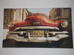 Mooie groot canvas met Cubaanse auto, Ophalen