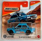 Matchbox '70 Datsun 510 Rally, Ophalen of Verzenden, Nieuw, Auto