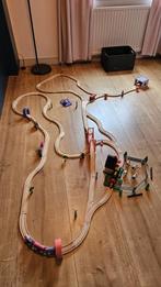 Houten Treinbaan met Accessoires, Ophalen of Verzenden, Gebruikt, Jongen of Meisje
