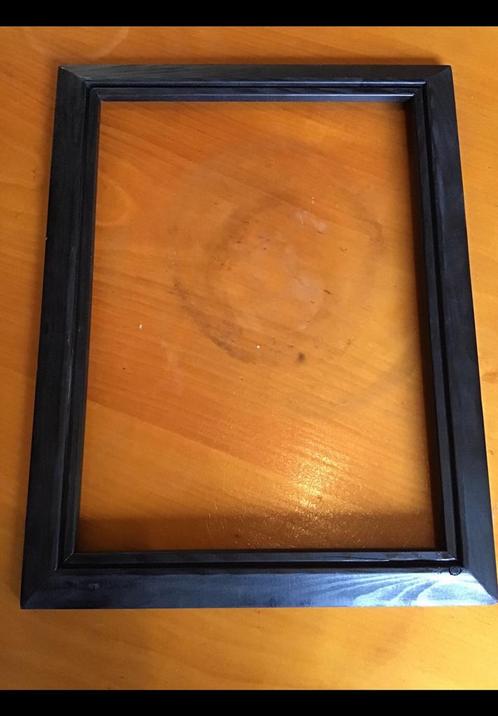 Houten zwarte schilderijlijst simpel buitenmaat 28 x 36,8 cm, Huis en Inrichting, Woonaccessoires | Lijsten, Minder dan 50 cm