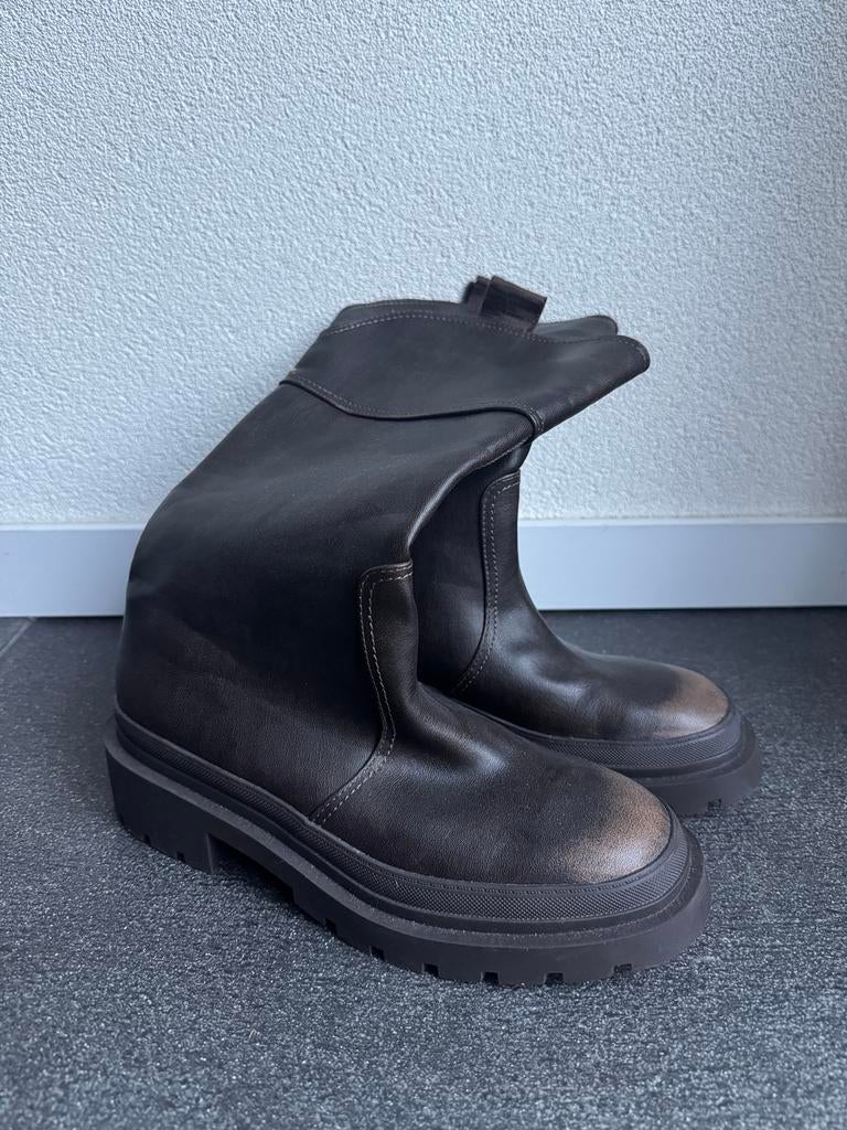 Zara bruine grove halfhoge laarzen, Kleding | Dames, Schoenen, Bruin, Zara, Lage of Enkellaarzen, Ophalen of Verzenden